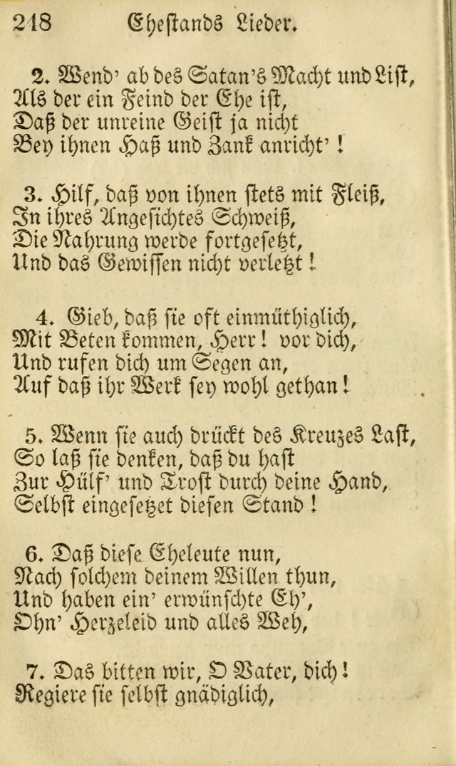 Die Gemeinschaftliche Liedersammlung: zum allgemeinen Gebrauch des wahren Gottesdienstes: mit einem inhalt sammt zwensachen register versehen (3 aufl.) page 248