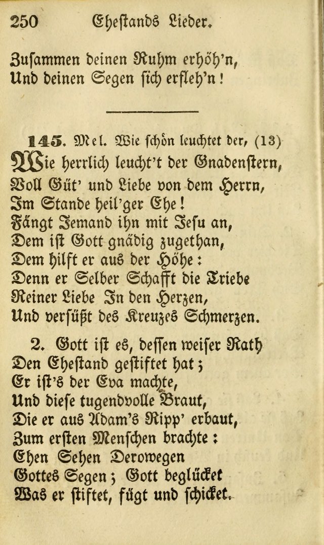 Die Gemeinschaftliche Liedersammlung: zum allgemeinen Gebrauch des wahren Gottesdienstes: mit einem inhalt sammt zwensachen register versehen (3 aufl.) page 250