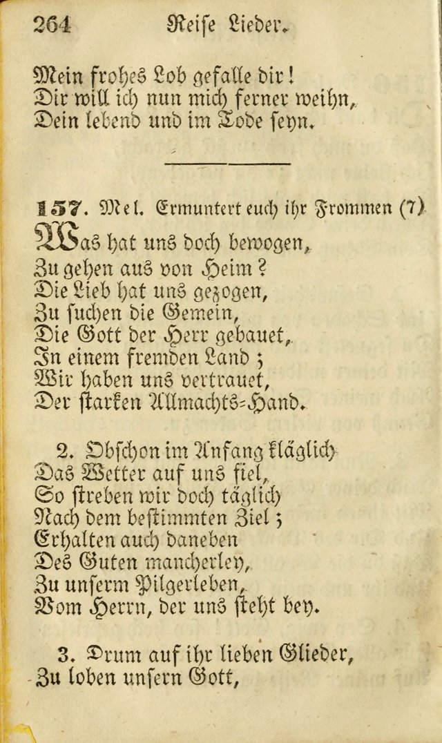 Die Gemeinschaftliche Liedersammlung: zum allgemeinen Gebrauch des wahren Gottesdienstes: mit einem inhalt sammt zwensachen register versehen (3 aufl.) page 264