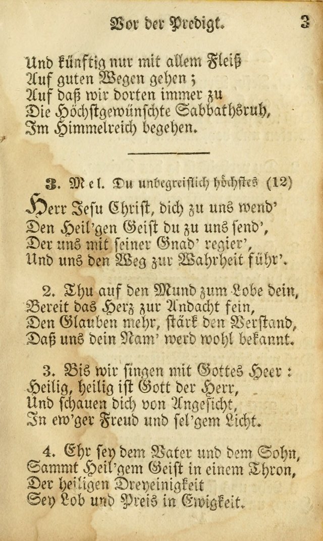 Die Gemeinschaftliche Liedersammlung: zum allgemeinen Gebrauch des wahren Gottesdienstes: mit einem inhalt sammt zwensachen register versehen (3 aufl.) page 3