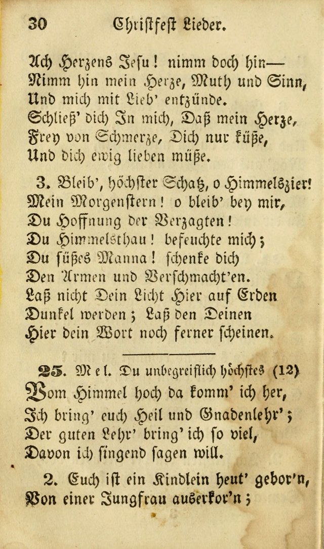 Die Gemeinschaftliche Liedersammlung: zum allgemeinen Gebrauch des wahren Gottesdienstes: mit einem inhalt sammt zwensachen register versehen (3 aufl.) page 30