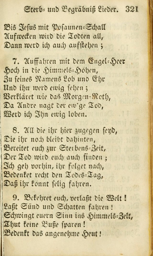 Die Gemeinschaftliche Liedersammlung: zum allgemeinen Gebrauch des wahren Gottesdienstes: mit einem inhalt sammt zwensachen register versehen (3 aufl.) page 323