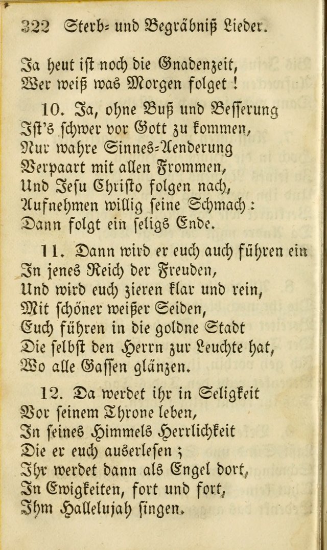 Die Gemeinschaftliche Liedersammlung: zum allgemeinen Gebrauch des wahren Gottesdienstes: mit einem inhalt sammt zwensachen register versehen (3 aufl.) page 324