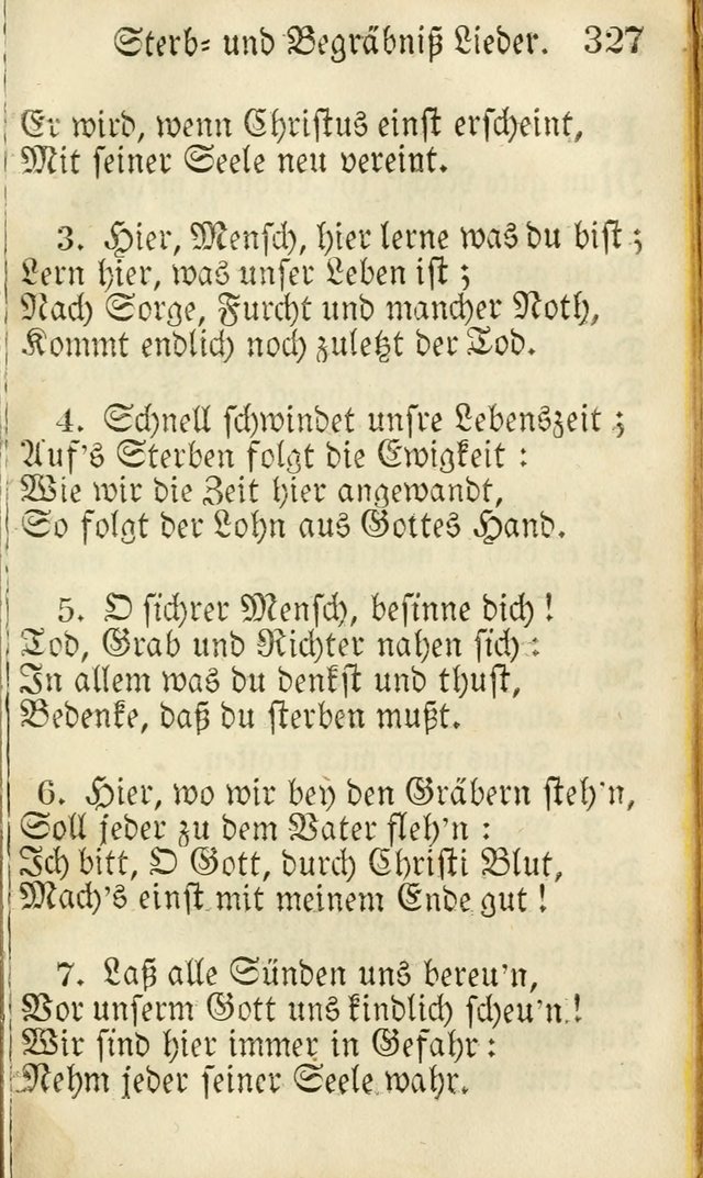 Die Gemeinschaftliche Liedersammlung: zum allgemeinen Gebrauch des wahren Gottesdienstes: mit einem inhalt sammt zwensachen register versehen (3 aufl.) page 329