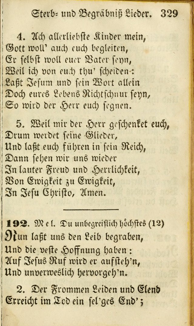 Die Gemeinschaftliche Liedersammlung: zum allgemeinen Gebrauch des wahren Gottesdienstes: mit einem inhalt sammt zwensachen register versehen (3 aufl.) page 331