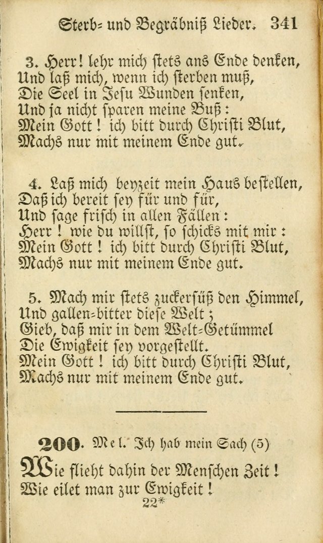 Die Gemeinschaftliche Liedersammlung: zum allgemeinen Gebrauch des wahren Gottesdienstes: mit einem inhalt sammt zwensachen register versehen (3 aufl.) page 343