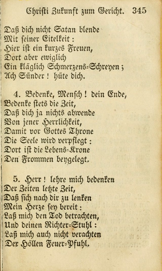 Die Gemeinschaftliche Liedersammlung: zum allgemeinen Gebrauch des wahren Gottesdienstes: mit einem inhalt sammt zwensachen register versehen (3 aufl.) page 347