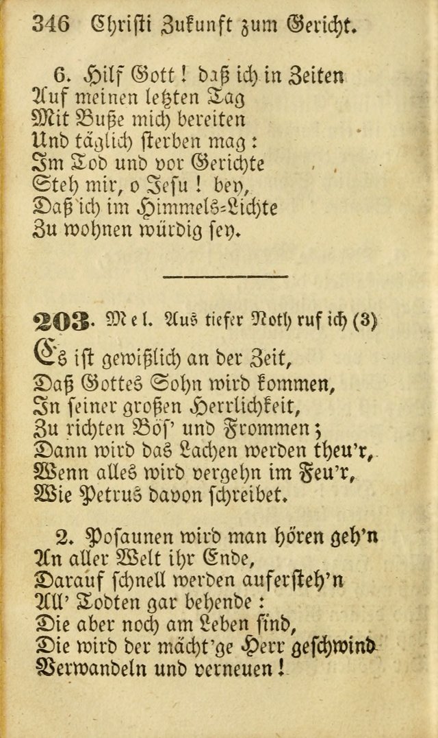 Die Gemeinschaftliche Liedersammlung: zum allgemeinen Gebrauch des wahren Gottesdienstes: mit einem inhalt sammt zwensachen register versehen (3 aufl.) page 348