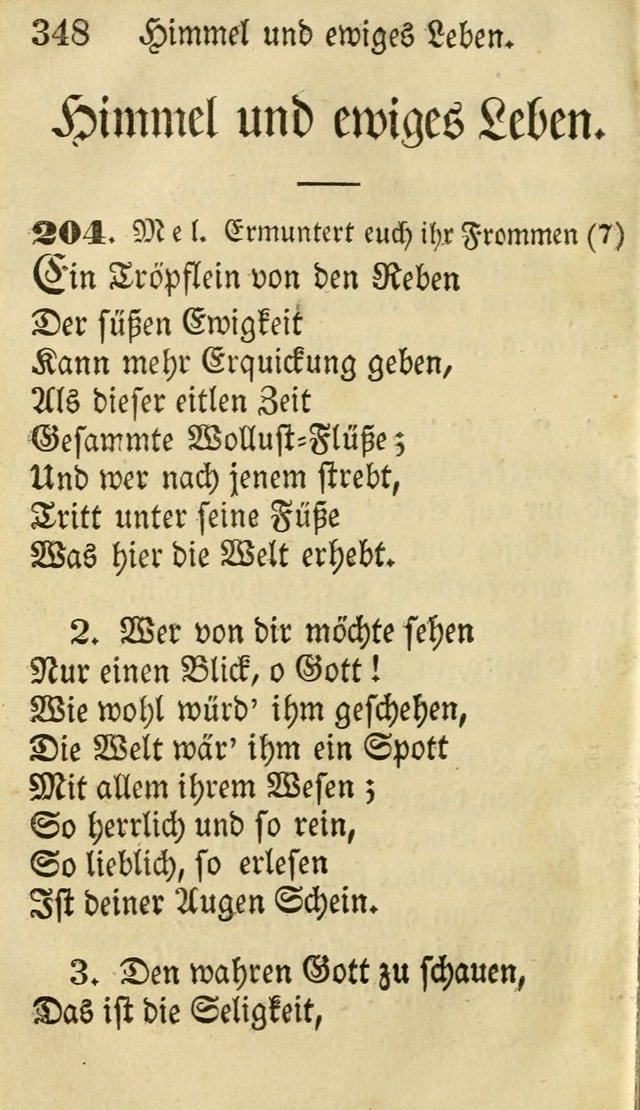 Die Gemeinschaftliche Liedersammlung: zum allgemeinen Gebrauch des wahren Gottesdienstes: mit einem inhalt sammt zwensachen register versehen (3 aufl.) page 350