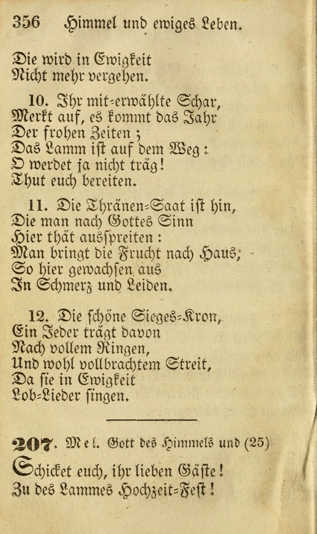 Die Gemeinschaftliche Liedersammlung: zum allgemeinen Gebrauch des wahren Gottesdienstes: mit einem inhalt sammt zwensachen register versehen (3 aufl.) page 358