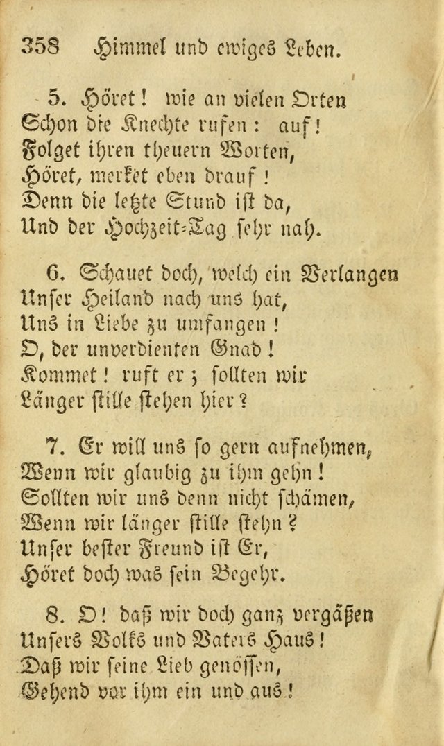 Die Gemeinschaftliche Liedersammlung: zum allgemeinen Gebrauch des wahren Gottesdienstes: mit einem inhalt sammt zwensachen register versehen (3 aufl.) page 360