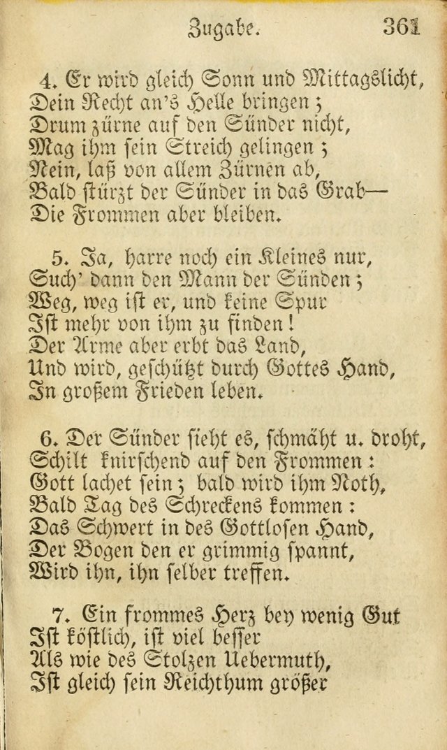 Die Gemeinschaftliche Liedersammlung: zum allgemeinen Gebrauch des wahren Gottesdienstes: mit einem inhalt sammt zwensachen register versehen (3 aufl.) page 363