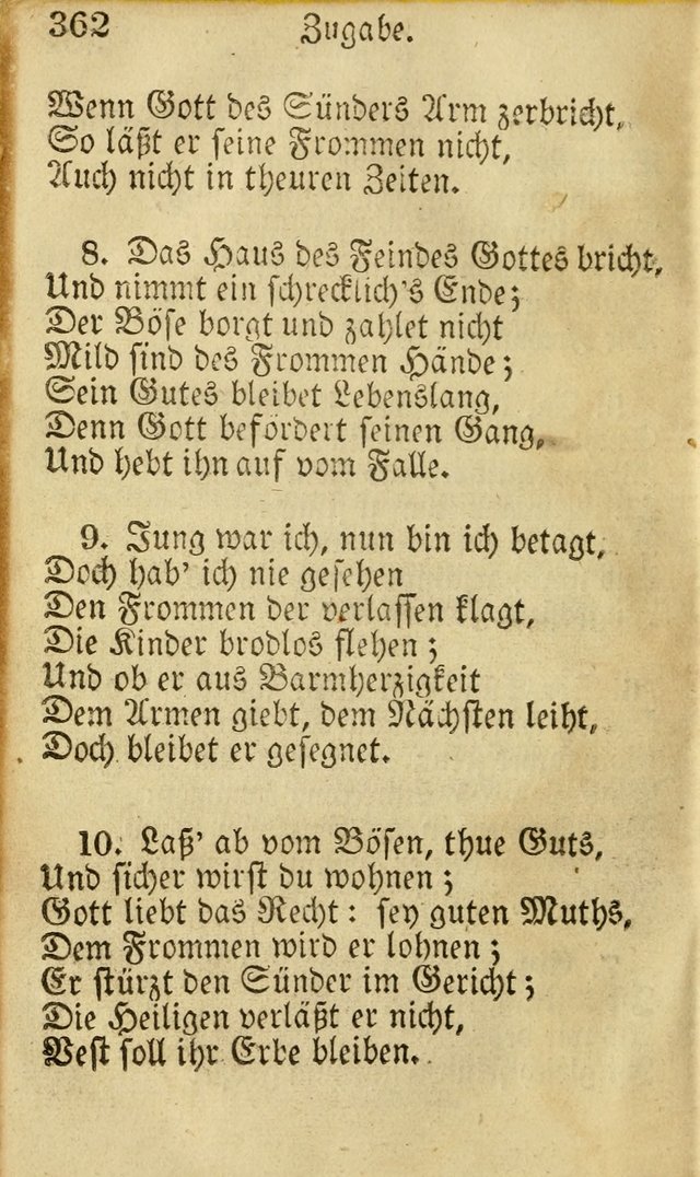 Die Gemeinschaftliche Liedersammlung: zum allgemeinen Gebrauch des wahren Gottesdienstes: mit einem inhalt sammt zwensachen register versehen (3 aufl.) page 364