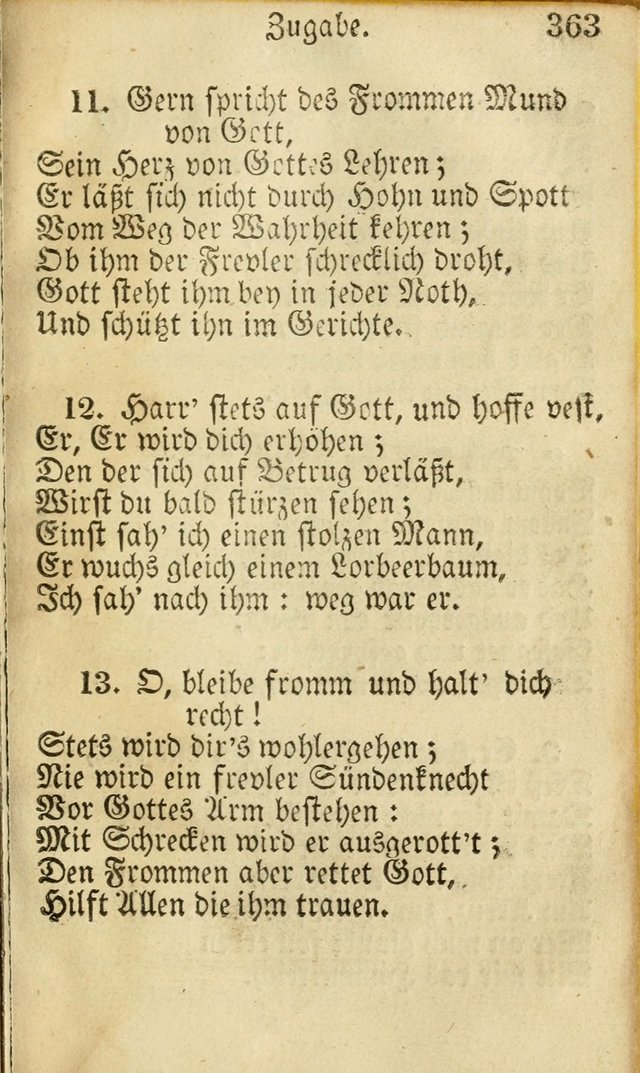 Die Gemeinschaftliche Liedersammlung: zum allgemeinen Gebrauch des wahren Gottesdienstes: mit einem inhalt sammt zwensachen register versehen (3 aufl.) page 365