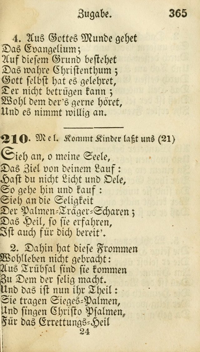 Die Gemeinschaftliche Liedersammlung: zum allgemeinen Gebrauch des wahren Gottesdienstes: mit einem inhalt sammt zwensachen register versehen (3 aufl.) page 367