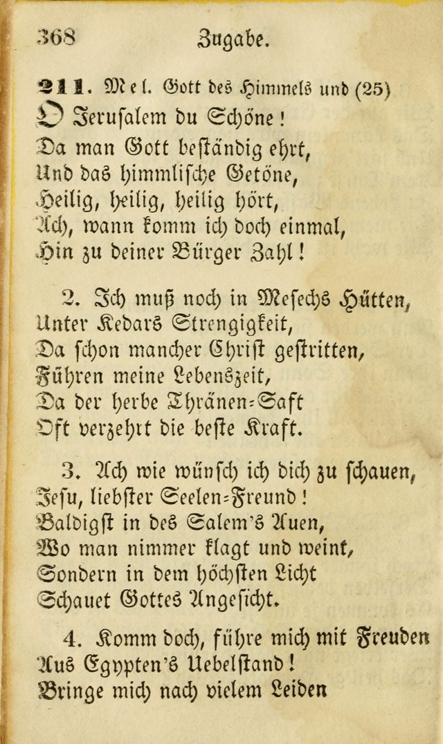 Die Gemeinschaftliche Liedersammlung: zum allgemeinen Gebrauch des wahren Gottesdienstes: mit einem inhalt sammt zwensachen register versehen (3 aufl.) page 370