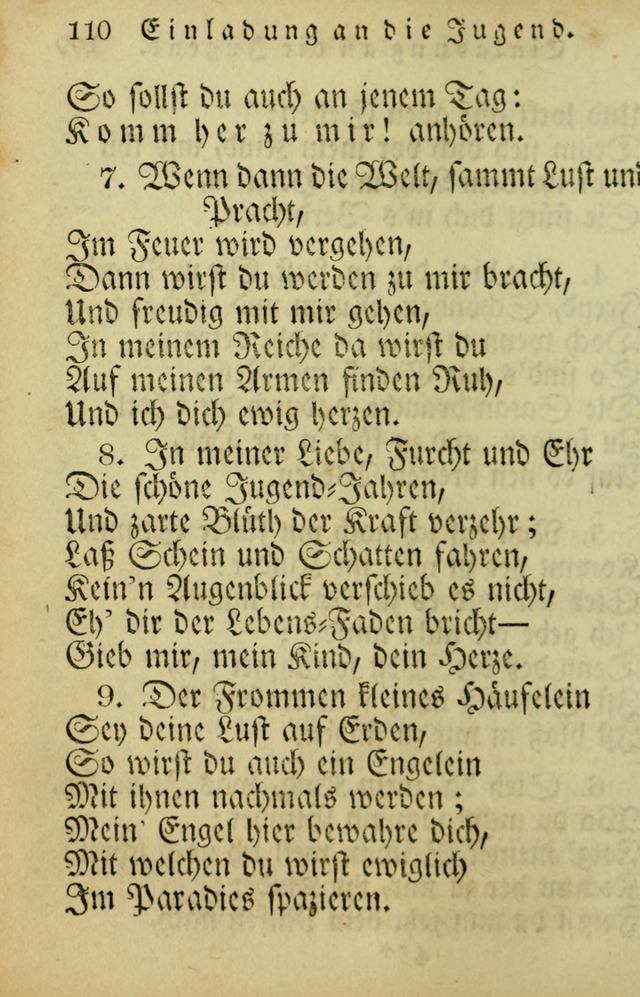 Die Gemeinschaftliche Liedersammlung: zum allgemeinen Gebrauch des wahren Gotrtesdienstes; mit einem inhalt sammt zweisachem Register versehen (4th Aufl) page 112