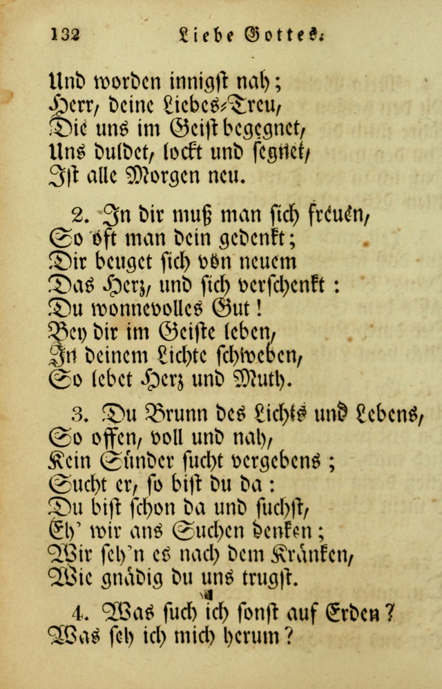 Die Gemeinschaftliche Liedersammlung: zum allgemeinen Gebrauch des wahren Gotrtesdienstes; mit einem inhalt sammt zweisachem Register versehen (4th Aufl) page 134