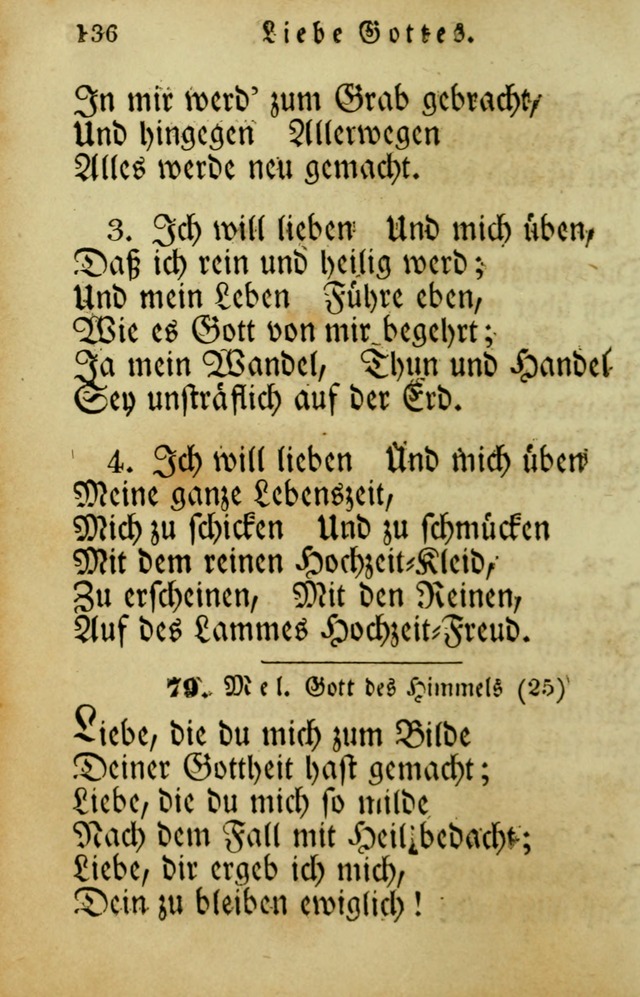 Die Gemeinschaftliche Liedersammlung: zum allgemeinen Gebrauch des wahren Gotrtesdienstes; mit einem inhalt sammt zweisachem Register versehen (4th Aufl) page 138