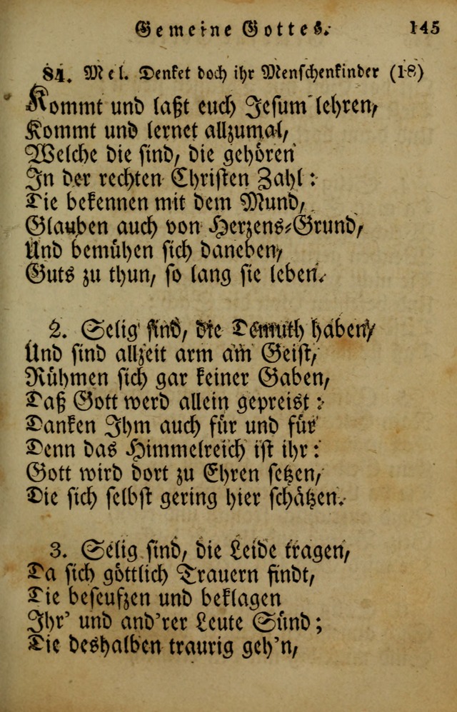 Die Gemeinschaftliche Liedersammlung: zum allgemeinen Gebrauch des wahren Gotrtesdienstes; mit einem inhalt sammt zweisachem Register versehen (4th Aufl) page 147