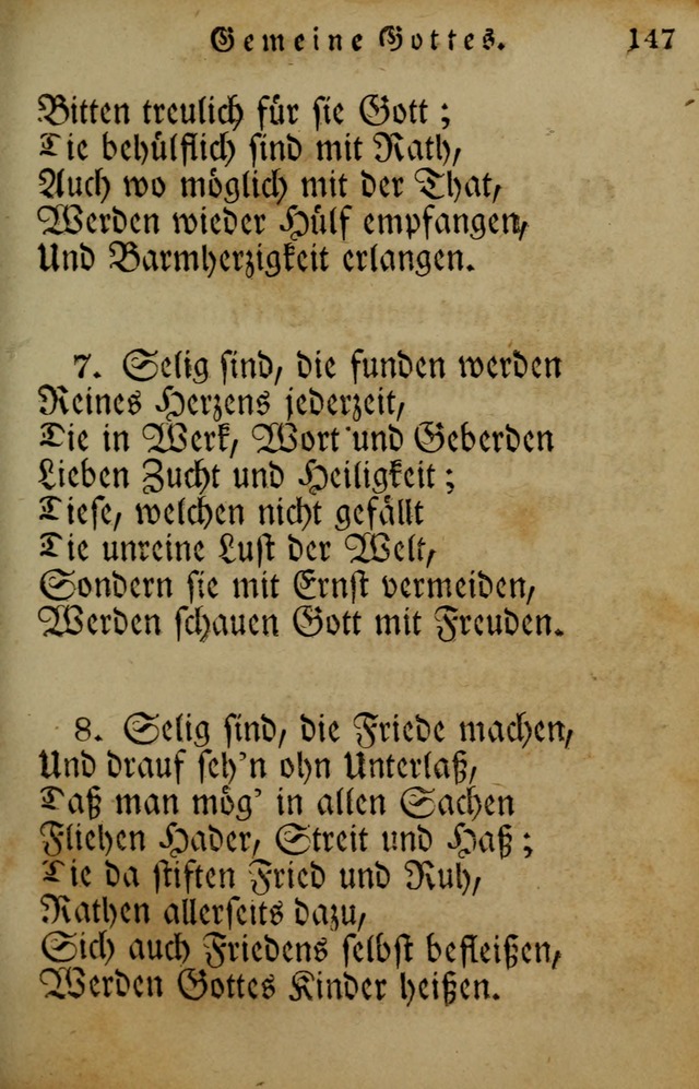 Die Gemeinschaftliche Liedersammlung: zum allgemeinen Gebrauch des wahren Gotrtesdienstes; mit einem inhalt sammt zweisachem Register versehen (4th Aufl) page 149