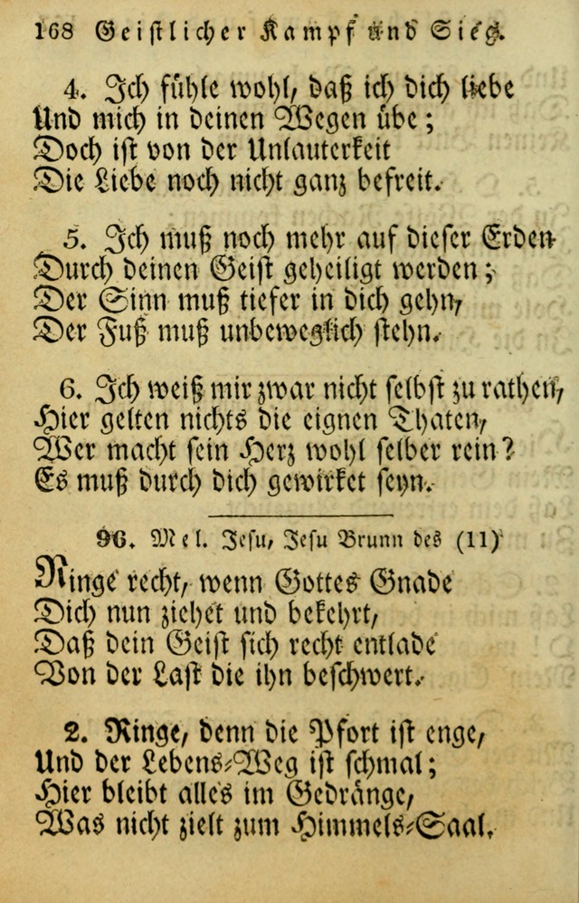 Die Gemeinschaftliche Liedersammlung: zum allgemeinen Gebrauch des wahren Gotrtesdienstes; mit einem inhalt sammt zweisachem Register versehen (4th Aufl) page 170