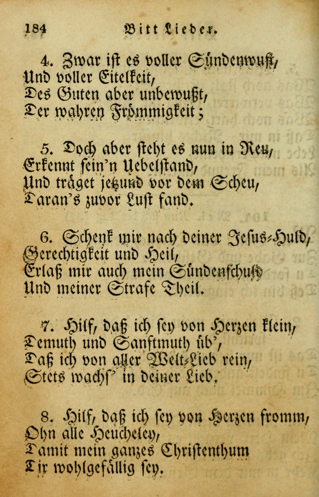 Die Gemeinschaftliche Liedersammlung: zum allgemeinen Gebrauch des wahren Gotrtesdienstes; mit einem inhalt sammt zweisachem Register versehen (4th Aufl) page 188