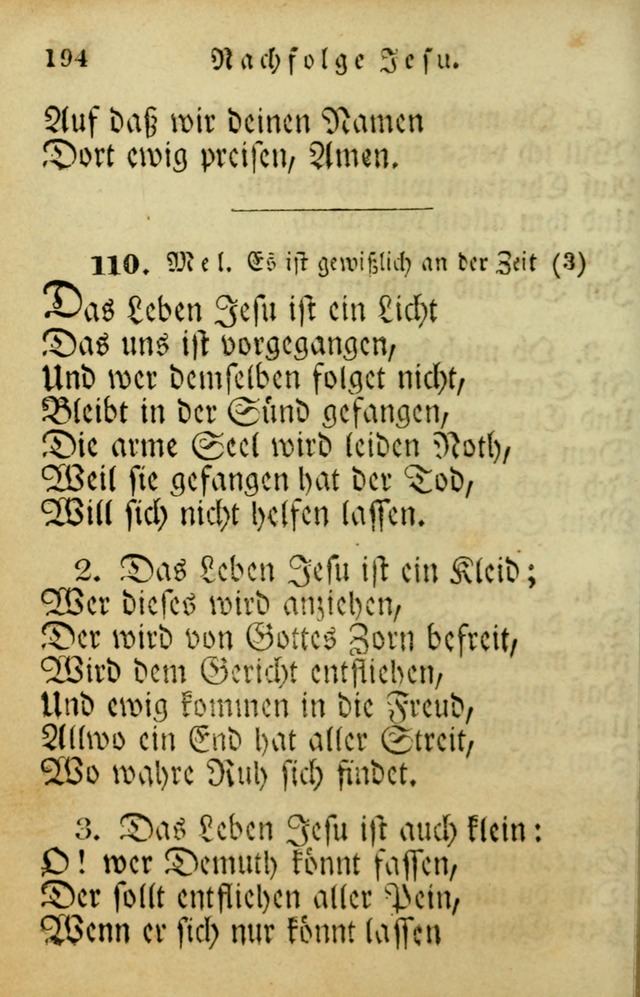 Die Gemeinschaftliche Liedersammlung: zum allgemeinen Gebrauch des wahren Gotrtesdienstes; mit einem inhalt sammt zweisachem Register versehen (4th Aufl) page 198