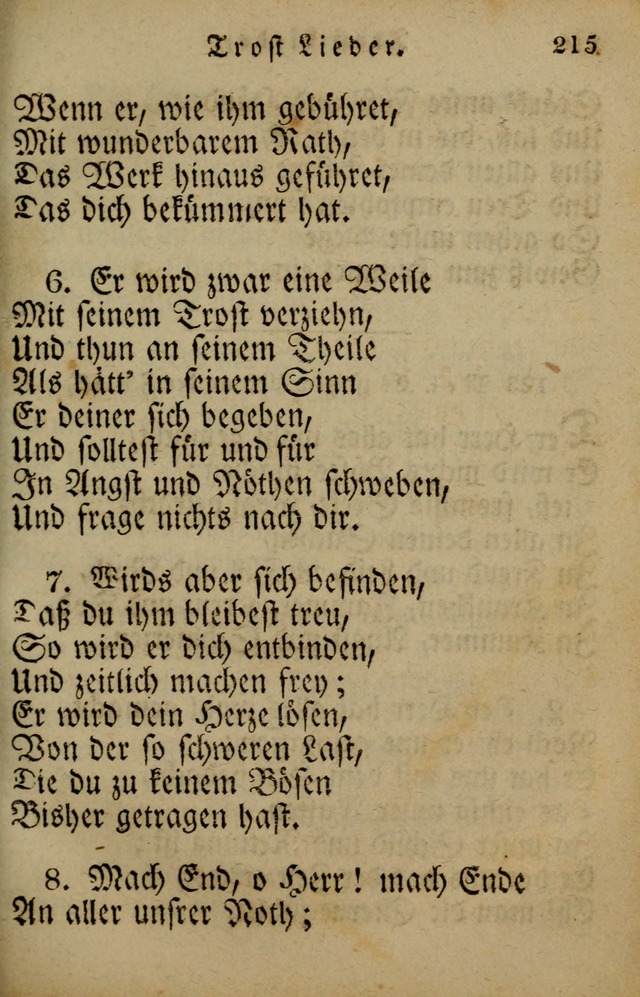 Die Gemeinschaftliche Liedersammlung: zum allgemeinen Gebrauch des wahren Gotrtesdienstes; mit einem inhalt sammt zweisachem Register versehen (4th Aufl) page 219