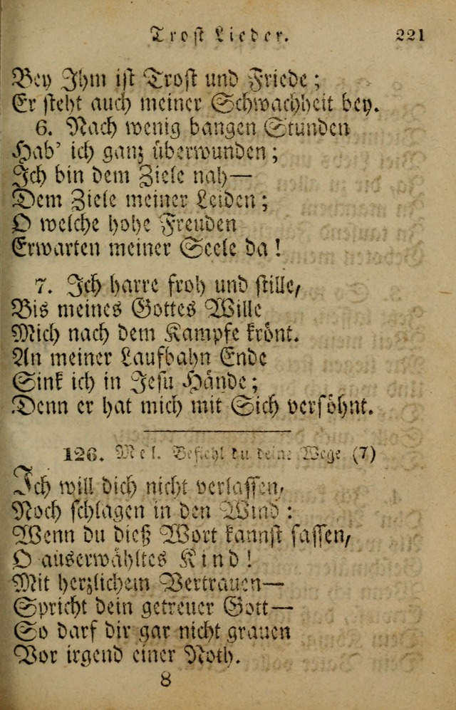 Die Gemeinschaftliche Liedersammlung: zum allgemeinen Gebrauch des wahren Gotrtesdienstes; mit einem inhalt sammt zweisachem Register versehen (4th Aufl) page 225