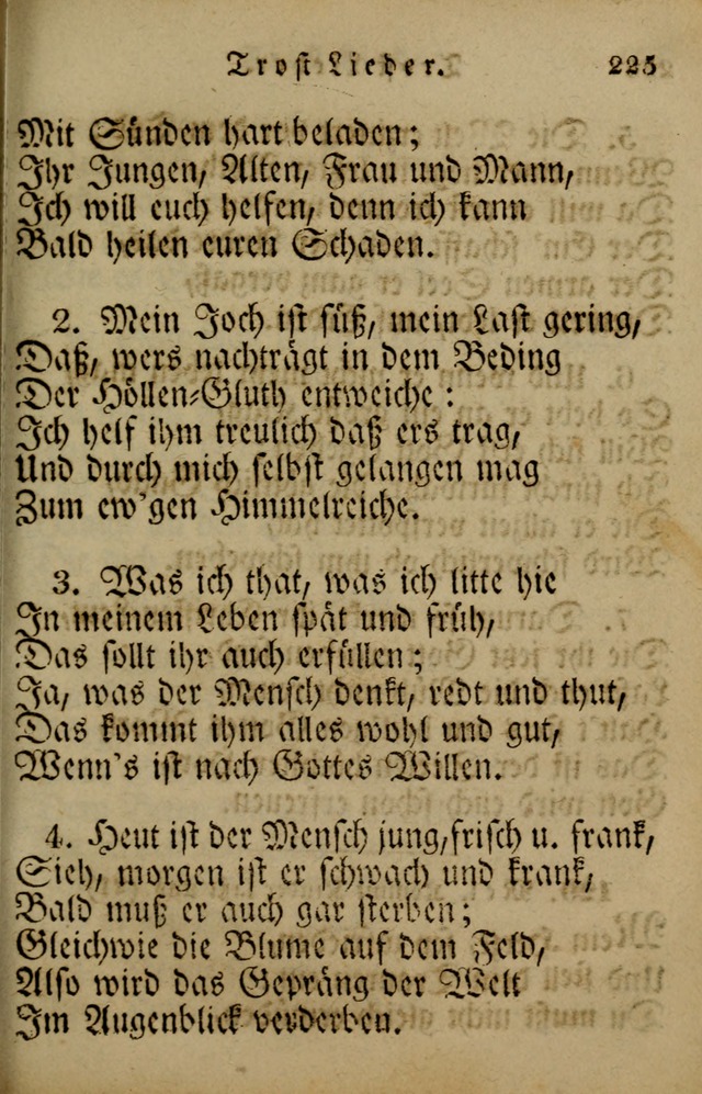 Die Gemeinschaftliche Liedersammlung: zum allgemeinen Gebrauch des wahren Gotrtesdienstes; mit einem inhalt sammt zweisachem Register versehen (4th Aufl) page 229