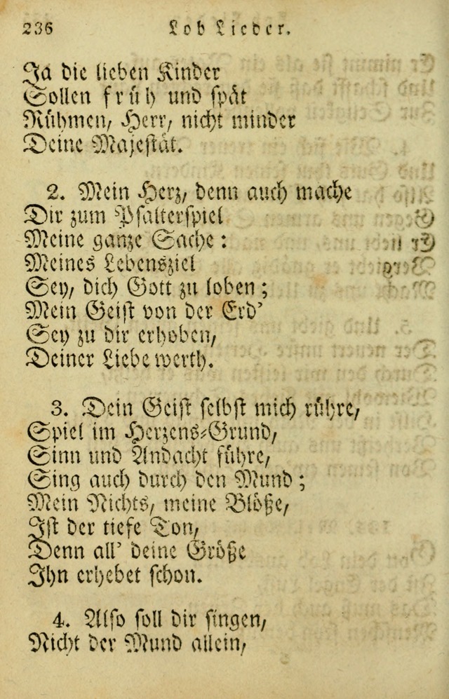 Die Gemeinschaftliche Liedersammlung: zum allgemeinen Gebrauch des wahren Gotrtesdienstes; mit einem inhalt sammt zweisachem Register versehen (4th Aufl) page 242