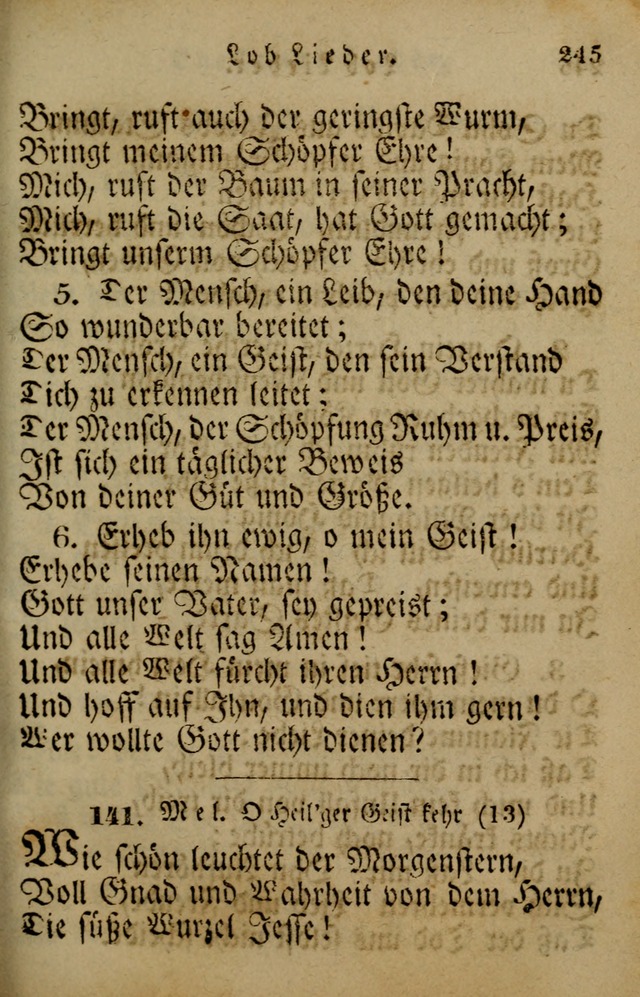 Die Gemeinschaftliche Liedersammlung: zum allgemeinen Gebrauch des wahren Gotrtesdienstes; mit einem inhalt sammt zweisachem Register versehen (4th Aufl) page 251