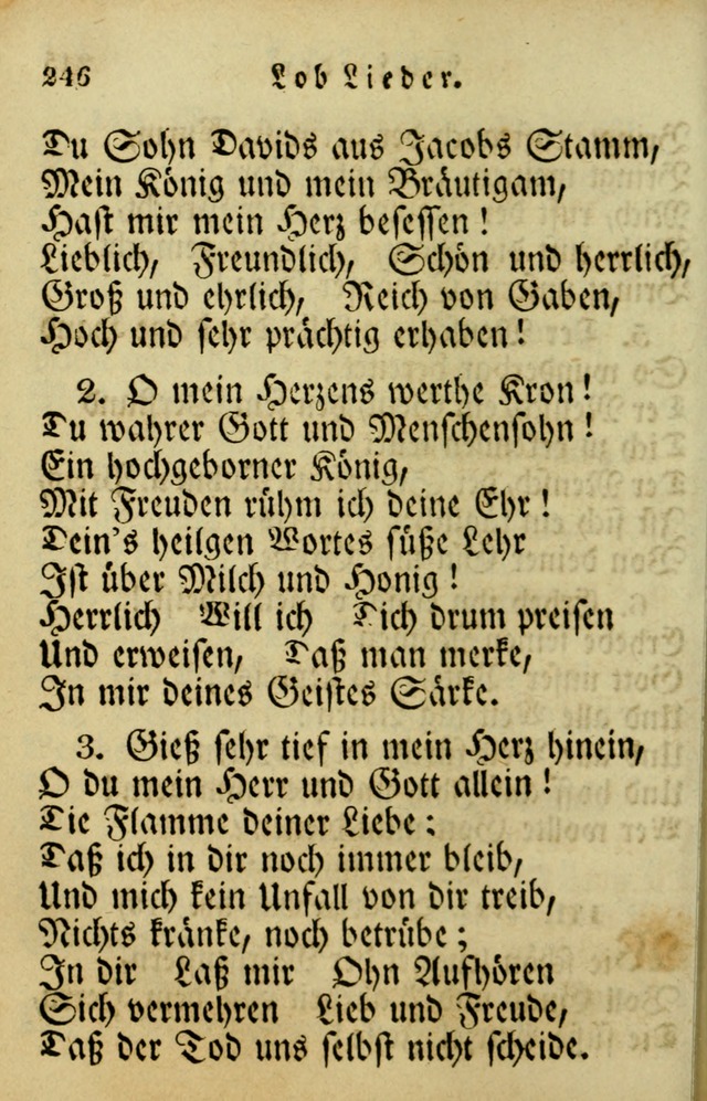 Die Gemeinschaftliche Liedersammlung: zum allgemeinen Gebrauch des wahren Gotrtesdienstes; mit einem inhalt sammt zweisachem Register versehen (4th Aufl) page 252