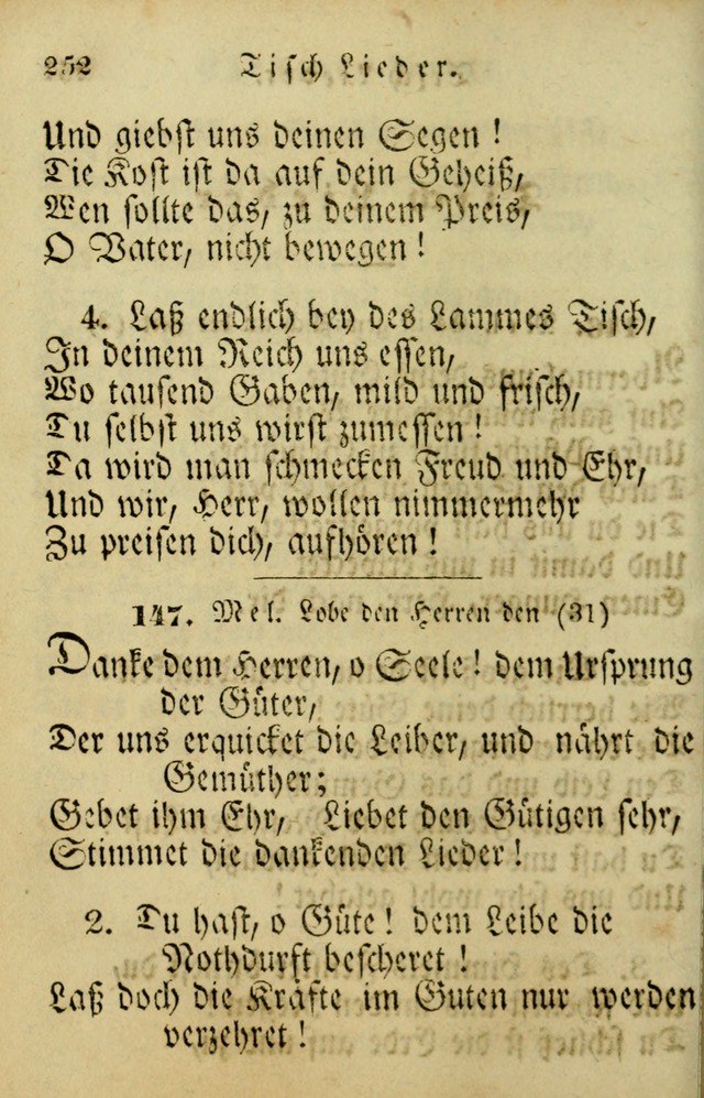 Die Gemeinschaftliche Liedersammlung: zum allgemeinen Gebrauch des wahren Gotrtesdienstes; mit einem inhalt sammt zweisachem Register versehen (4th Aufl) page 260