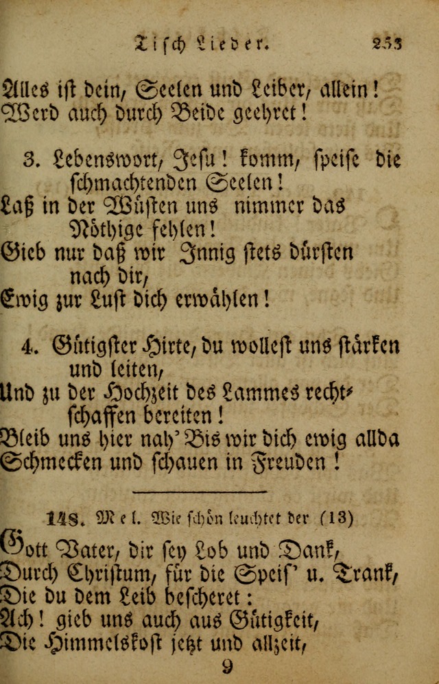 Die Gemeinschaftliche Liedersammlung: zum allgemeinen Gebrauch des wahren Gotrtesdienstes; mit einem inhalt sammt zweisachem Register versehen (4th Aufl) page 261