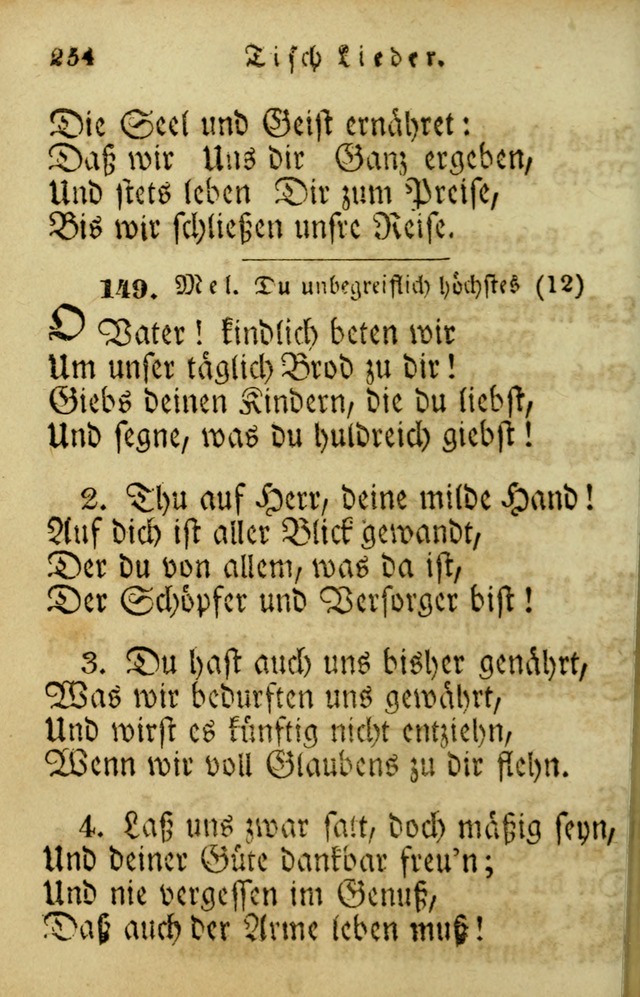 Die Gemeinschaftliche Liedersammlung: zum allgemeinen Gebrauch des wahren Gotrtesdienstes; mit einem inhalt sammt zweisachem Register versehen (4th Aufl) page 262