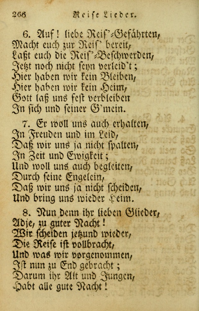 Die Gemeinschaftliche Liedersammlung: zum allgemeinen Gebrauch des wahren Gotrtesdienstes; mit einem inhalt sammt zweisachem Register versehen (4th Aufl) page 274