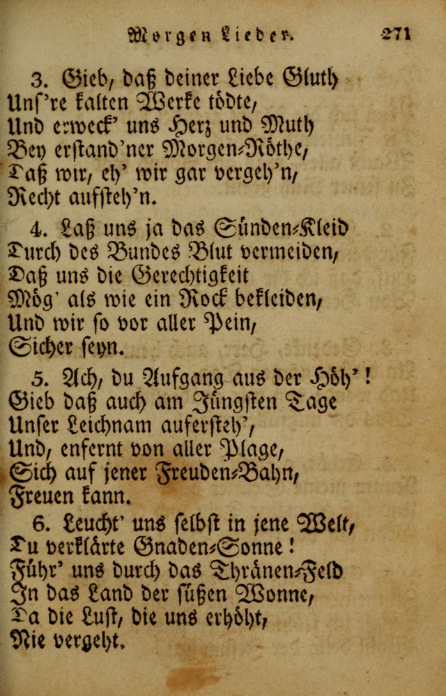 Die Gemeinschaftliche Liedersammlung: zum allgemeinen Gebrauch des wahren Gotrtesdienstes; mit einem inhalt sammt zweisachem Register versehen (4th Aufl) page 279