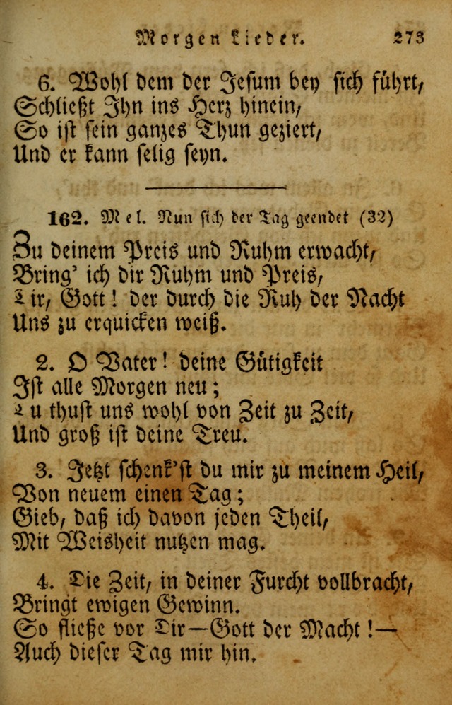 Die Gemeinschaftliche Liedersammlung: zum allgemeinen Gebrauch des wahren Gotrtesdienstes; mit einem inhalt sammt zweisachem Register versehen (4th Aufl) page 281