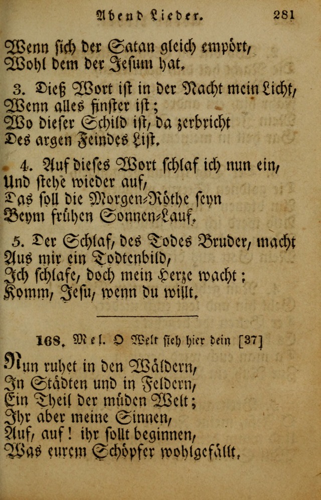 Die Gemeinschaftliche Liedersammlung: zum allgemeinen Gebrauch des wahren Gotrtesdienstes; mit einem inhalt sammt zweisachem Register versehen (4th Aufl) page 289