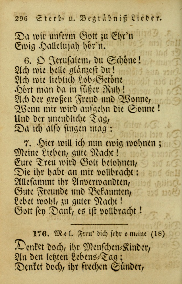 Die Gemeinschaftliche Liedersammlung: zum allgemeinen Gebrauch des wahren Gotrtesdienstes; mit einem inhalt sammt zweisachem Register versehen (4th Aufl) page 304