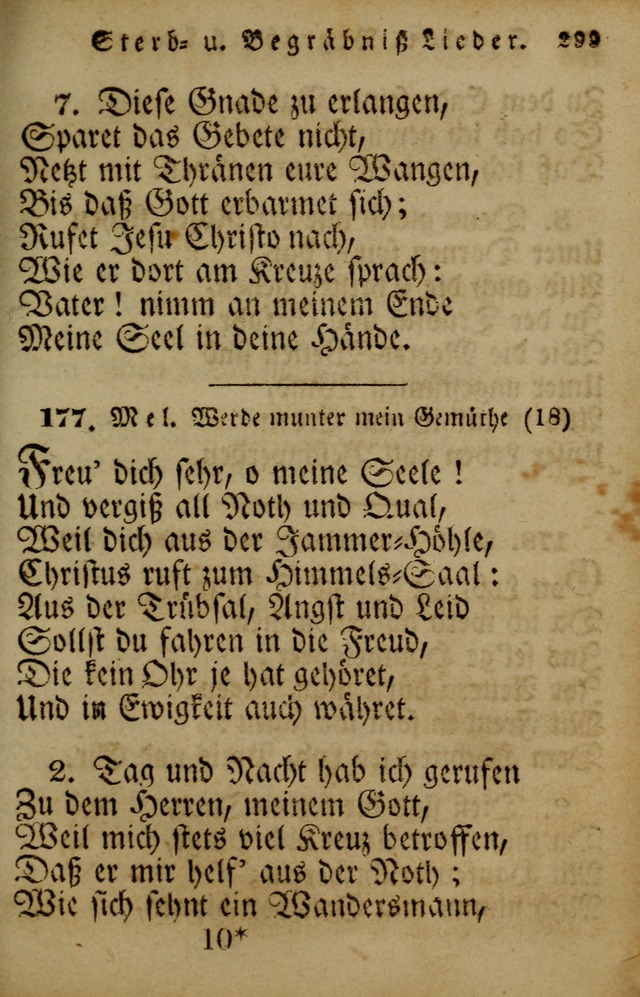 Die Gemeinschaftliche Liedersammlung: zum allgemeinen Gebrauch des wahren Gotrtesdienstes; mit einem inhalt sammt zweisachem Register versehen (4th Aufl) page 307