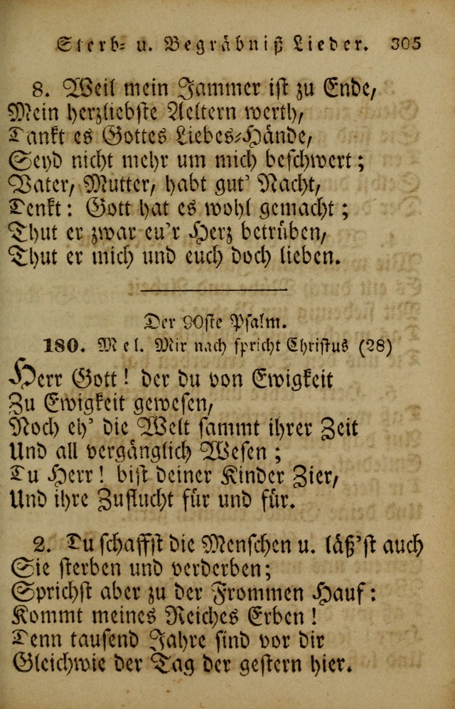 Die Gemeinschaftliche Liedersammlung: zum allgemeinen Gebrauch des wahren Gotrtesdienstes; mit einem inhalt sammt zweisachem Register versehen (4th Aufl) page 313