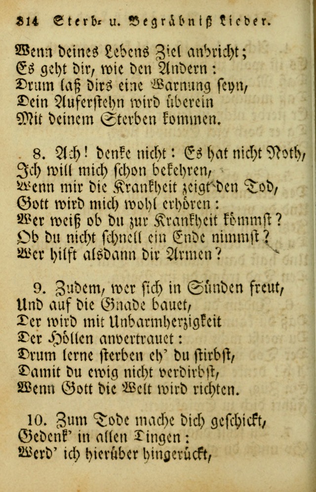 Die Gemeinschaftliche Liedersammlung: zum allgemeinen Gebrauch des wahren Gotrtesdienstes; mit einem inhalt sammt zweisachem Register versehen (4th Aufl) page 322