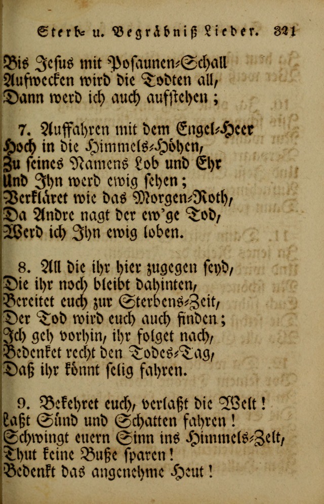 Die Gemeinschaftliche Liedersammlung: zum allgemeinen Gebrauch des wahren Gotrtesdienstes; mit einem inhalt sammt zweisachem Register versehen (4th Aufl) page 329