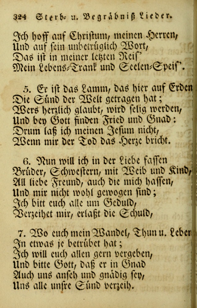 Die Gemeinschaftliche Liedersammlung: zum allgemeinen Gebrauch des wahren Gotrtesdienstes; mit einem inhalt sammt zweisachem Register versehen (4th Aufl) page 332