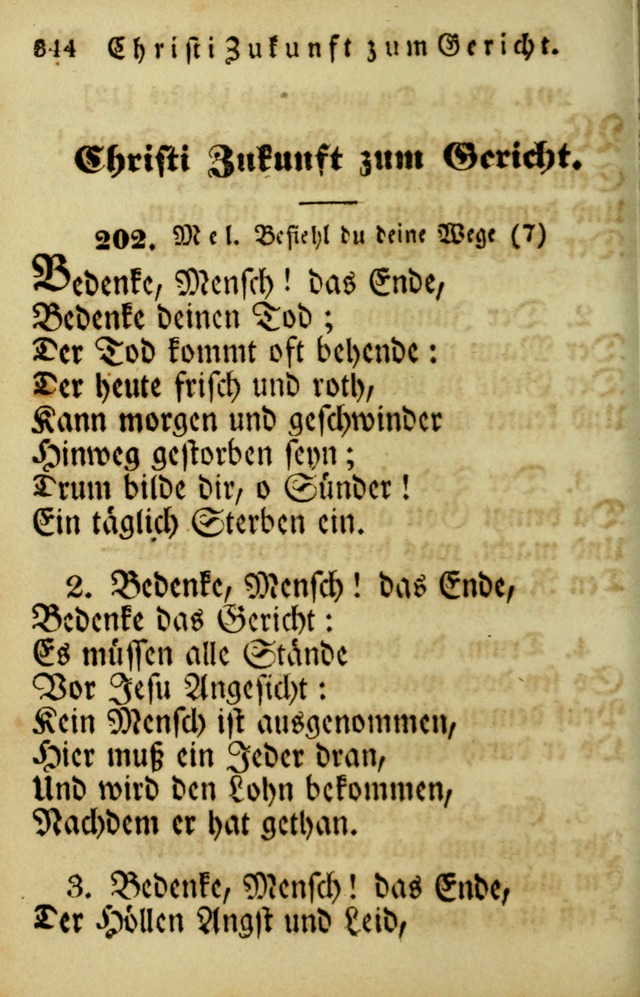 Die Gemeinschaftliche Liedersammlung: zum allgemeinen Gebrauch des wahren Gotrtesdienstes; mit einem inhalt sammt zweisachem Register versehen (4th Aufl) page 352