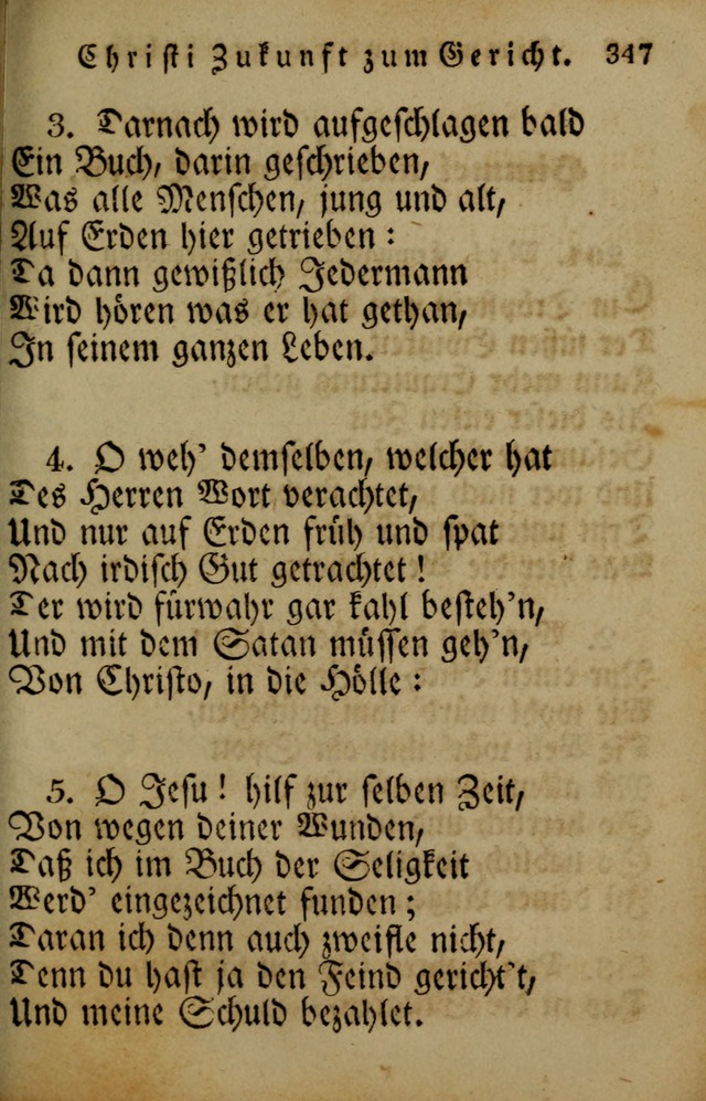 Die Gemeinschaftliche Liedersammlung: zum allgemeinen Gebrauch des wahren Gotrtesdienstes; mit einem inhalt sammt zweisachem Register versehen (4th Aufl) page 355