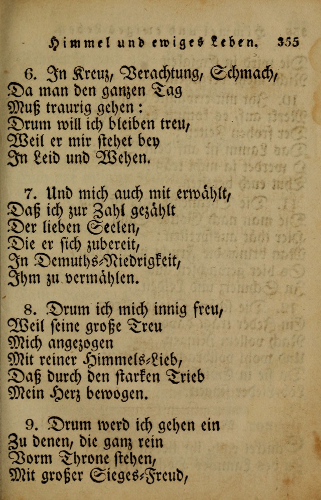 Die Gemeinschaftliche Liedersammlung: zum allgemeinen Gebrauch des wahren Gotrtesdienstes; mit einem inhalt sammt zweisachem Register versehen (4th Aufl) page 365